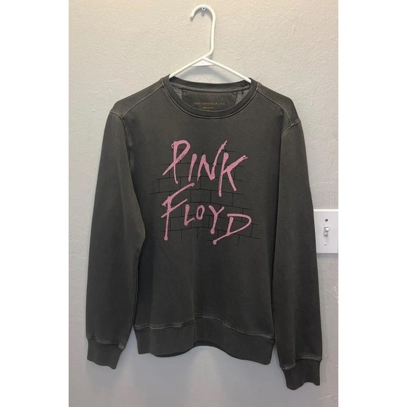 John Varvatos Other - John Varvatos Star USA Men's Charcoal Gray Pink Floyd Graphic Fleece Sweatshirt
